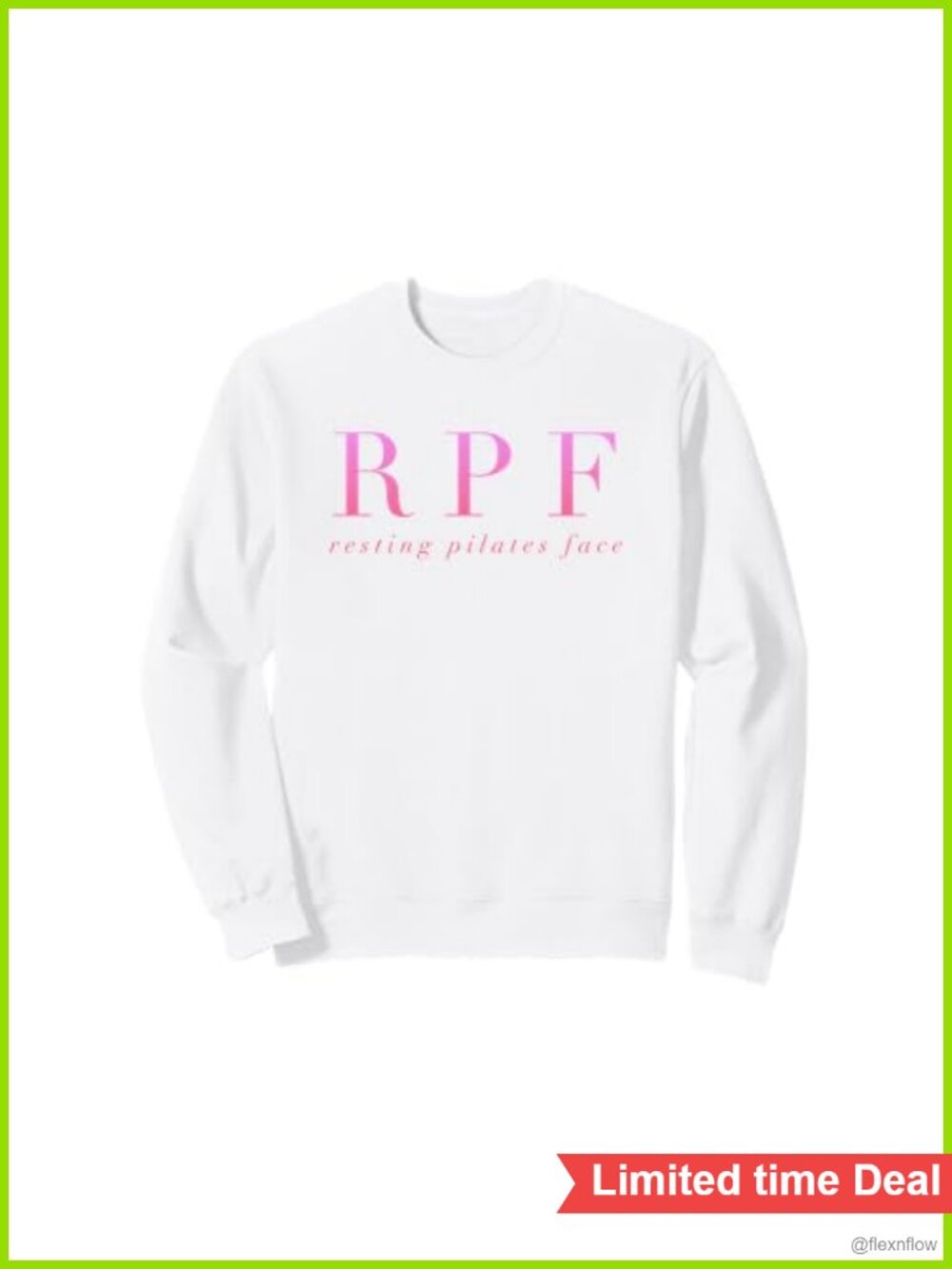 Funny RPF Resting Pilates Face Sweatshirt Cotton Blend Classic Fit
